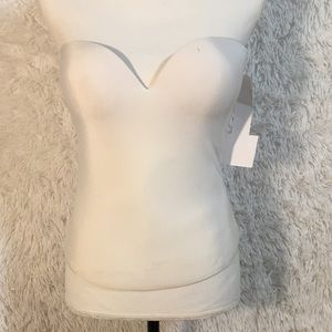 Longline strapless Bustier